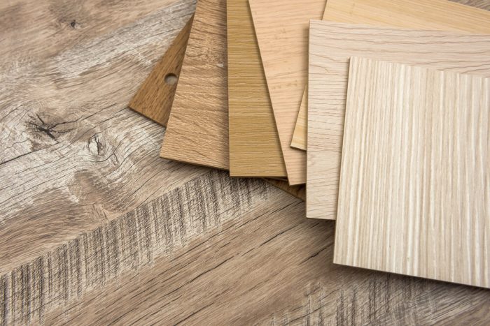 Flooring Solutions. Color Sample Boards of hardwood flooring For Design.