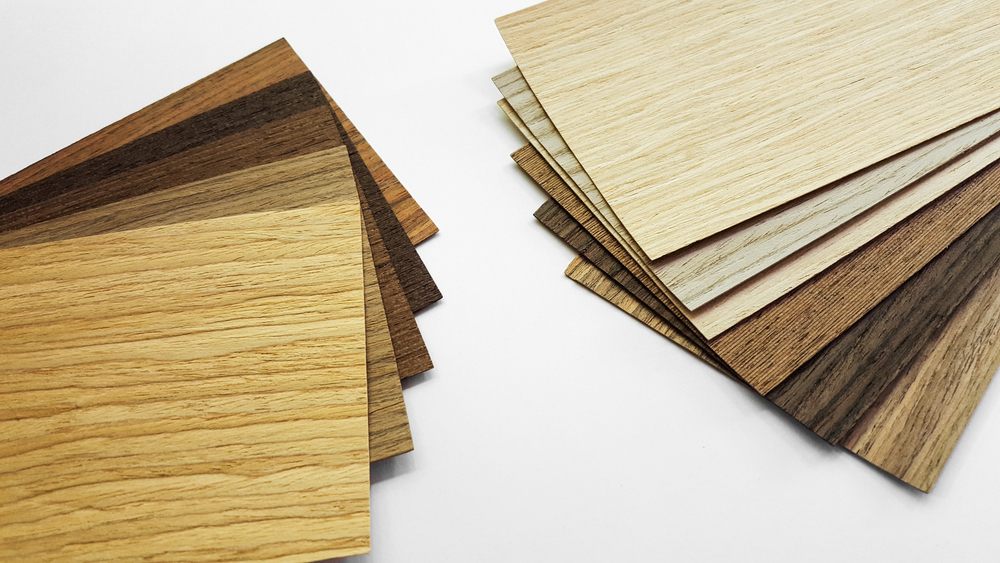 Why Is Ottawa Diamond Flooring a Top Flooring Store in Ottawa? Material selected, veneers for interior design on white background.